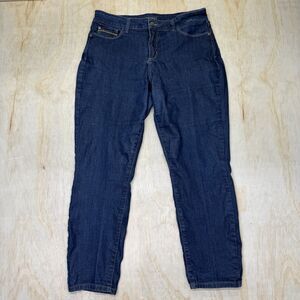 USED sz 12 NYDJ Not Your Daughters Jeans Clarissa Ankle Wash Stretch LiftXtuck